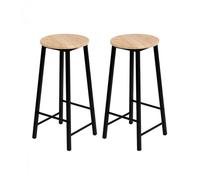Lot de 2 tabourets ronds style industriel Friends