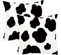 lot de 2 Taie d'oreiller, Beau Léopard, Zèbre, Vache à lait, Girafe, Motif, Impression animale, Taie d'oreiller décorative, 45 Cm X 45 Cm, Taie d'oreiller Pour Canapé-lit