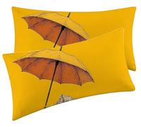 Lot de 2 Taie Oreiller 30 x 60 Décoratives Douces en Velours Parapluie Taie D'oreiller pour Decoration, Coussin Canape Chambre Coucher avec Fermeture éclair Invisible housse coussin La Montagne F0-823