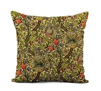 Lot De 2 Taie Oreiller Arts William Morris Artisanat Doré Préraphaélite Fleur en Machine Housses De Coussins Doux Housse Coussin pour Extérieur Maison