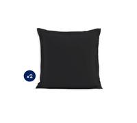Lot de 2 taies carrees 63x63cm 100% coton