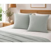 Lot de 2 Taies d’Oreiller 60 x 60 cm - Double Gaze de Coton - GAÏA Eucalypt | Double gaze de coton ultra douce et respirante
