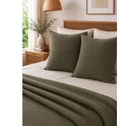 Lot de 2 Taies d’Oreiller 60 x 60 cm - Double Gaze de Coton - GAÏA Romarin | Double gaze de coton ultra douce et respirante
