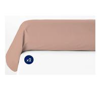 Lot de 2 taies de traversin - LOVELY HOME - LH71618 - 85 x 185 cm - Rose