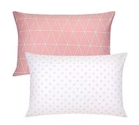 Lot de 2 taies d'oreiller 40 x 60 cm, 100 % coton, taies d'oreiller de qualité supérieure, super douces et douces pour la peau