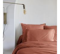 Lot de 2 taies d'oreiller Coton lavé - SOMEO Terracotta 50x70