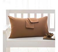 Lot de 2 taies d'oreiller en coton - 2-50 x 60 cm