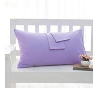 Lot de 2 taies d'oreiller en coton - 7-50 x 70 cm