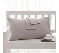 Lot de 2 taies d'oreiller en coton - 8-50 x 75 cm