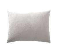 Lot de 2 Taies d'oreiller en Gaze de Coton - Douces, Respirantes, Certifiées Oeko-Tex, Entretien Facile Lavable à 40°C, Confort et Élégance au Quotidien (Gris Clair, 50x70 cm)