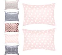 Lot de 2 taies d'oreiller en satin de soie pour tout-petits, 49 x 36 cm, douces pour lit d'enfant, pour lit d'enfant, garçons et filles, lavables en machine, respirantes et rafraîchissantes (rose