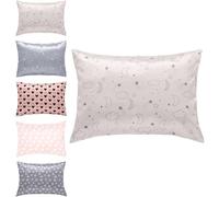 Lot de 2 taies d'oreiller en satin de soie pour tout-petits, 49 x 36 cm, douces pour lit d'enfant, pour lit d'enfant, garçons et filles, lavables en machine, respirantes et rafraîchissantes (kaki-1