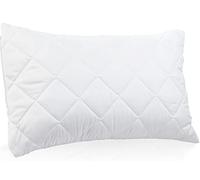 Lot de 2 taies d'oreiller matelassées en microfibre hypoallergénique avec fermeture éclair pour lit super king size 50 x 90 cm