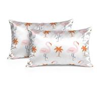 Lot de 2 taies d'oreiller pour sœur, flamant rose, cadeau pour famille, nouvelle maison, cadeau « Thinking of You », cadeaux pour sœur, félicitations, 50 x 70 cm