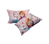 Lot de 2 taies d'oreiller Reine des Neiges en Coton 100% Coton 50 x 80 cm avec Fermeture hôtel