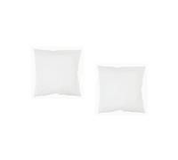 Lot de 2 taies d'oreillers Blanches 63x63