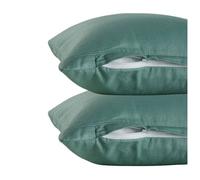 Lot de 2 taies d'oreillers ESSENTIAL - TODAY - Vert 40x80 cm