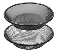 Lot de 2 tamis à terre de 30 cm de large pour jardinage, tamis à roche de 2 ou 4 mm pour seau de 18 litres, tamis à saleté en acier inoxydable, tamis à compost pour capturer la saleté, le sable, les