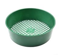Lot de 2 tamis de jardin pour le sable, le gravier, le compost et la séparation des pierres vertes avec écran en maille de 6 mm et cadre en plastique de 16 cm de diamètre pour un usage domestique