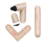 Lot de 2 Tampon Eyeliner Rotatif, Résistant aux Bavures et Longue Tenue, Tampon Eyeliner à Double tête, Outil de Maquillage Rapide, Prêt À L'emploi, Eye-liner Ailé Impeccable Pour Les Débutants, Noir