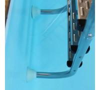 Lot de 2 tampons avec rotule pour échelle intérieure inox 40mm