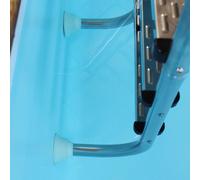 Lot de 2 tampons avec rotule pour échelle intérieure inox 40mm