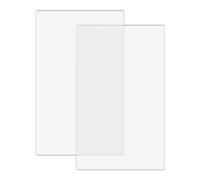 Lot de 2 tampons de découpe en plastique polycarbonate transparent, compatibles avec les machines BSP et BS Switch Plus, plaques de gaufrage (38,1 x 22,2 x 0,3 cm)