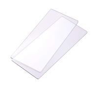 Lot de 2 tampons de découpe transparents en polycarbonate de rechange pour machine à gaufrer pour loisirs créatifs, scrapbooking, fabrication de cartes