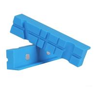Lot de 2 tampons de mâchoire standard de 12,7 à 3,5 cm avec rainure multi-fentes et fixation magnétique solide pour un serrage sûr sur métal, plastique, travail du bois, bleu, 2 pièces