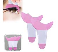 Lot de 2 tampons de maquillage pour cils en silicone, mascara multifonction et tampons de protection pour applicateur de fard à paupières, outil de protection auxiliaire pour le maquillage des cils