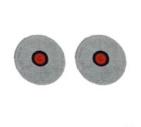 Lot de 2 tampons de nettoyage avec plaques de rechange pour aspirateur DREAME Matrix-10 Ultra - Accessoires pour robot aspirateur, microfibre (2 pièces/rouge)