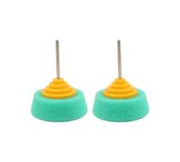 Lot de 2 tampons de polissage coniques pour perceuse - Idéal pour les projets de nettoyage automobile - Tampon de cire professionnel