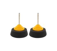 Lot de 2 tampons de polissage coniques pour perceuse - Idéal pour les projets de nettoyage automobile - Tampon de cire professionnel