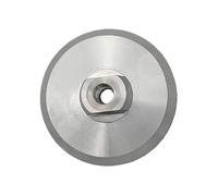 Lot de 2 tampons de polissage diamantés - 80 mm/100 mm/125 mm, filetage M14 et 5/8-11 for disques de meulage - Caoutchouc durable(Aluminum,80mm 5/8)