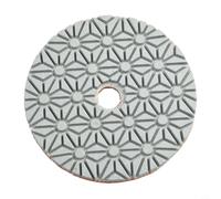 Lot de 2 tampons de polissage humides/secs de 100 mm, kit de polissage en 3 étapes, pour granit, pierre, meules de polissage abrasives haute densité, avec dos en nylon (2 étapes 3)