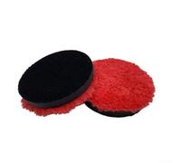 Lot de 2 tampons de polissage pour voitures avec couche extérieure en microfibre et noyau intérieur en éponge allemande de qualité supérieure pour des résultats constants (12,7 cm)