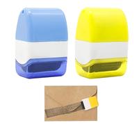 Lot de 2 tampons de protection des données - Noircissement des adresses - Tampons de protection des données - Pour la protection des données - Pour la vie privée, protège votre identité et vos données