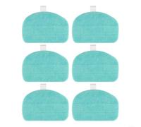 Lot de 2 tampons de rechange en microfibre pour nettoyeur vapeur CleanTenso Power 2.0, chiffons pour sols durs pour bois et bois, 31,5 x 19,2 cm, bleu