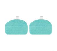 Lot de 2 tampons de rechange en microfibre pour nettoyeur vapeur CleanTenso Power 2.0, chiffons pour sols durs pour bois et bois, 31,5 x 19,2 cm, bleu