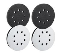Lot de 2 tampons d'interface de 150 mm à 6 trous en mousse souple pour rondes, tampons de polissage de 150 mm, tampons souples pour disques de ponçage et disques de polissage, légers et pratiques pour