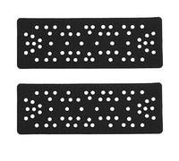 Lot de 2 tampons d'interface de rechange à 62 trous compatibles avec les tapis de protection rectangulaires Mirka pour polisseuse pneumatique électrique et ponceuse