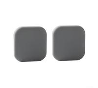Lot de 2 tampons en silicone pour poignée de porte, imperméables et résistants à l'humidité avec design épais pour anti-collision et réduction du bruit (gris)