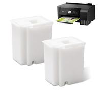 Lot de 2 tampons encreurs de rechange compatibles avec les imprimantes EPSON EcoTank ET-2800, ET-2803, ET-4800, ET-2400, ET-2720, ET-4700, L3110, L3250, L3150, L3210