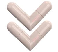 Lot de 2 tampons eye-liner pliables et imperméables noir/marron pour un maquillage longue durée à double extrémité idéal pour les débutants