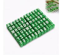 Lot de 2 tampons lettres minuscules lettres d'argile : A-Z chiffres symboles moule en plastique de haute qualité pour modélisation d'argile pâtisserie fabrication de savon et projets créatifs 210 g