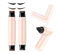 Lot de 2 tampons rotatifs pour eyeliner - Outil de mise en forme rapide avec œil gauche/droit marqué, résistant aux taches et durable, prêt à l'emploi, eyeliner ailé impeccable pour débutants et