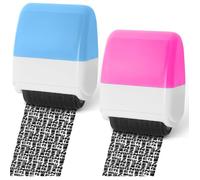 Lot de 2 Tampons Rouleaux Anti-Vol d'Identité Effaceur de Données Confidentielles pour Courrier et Documents Protection Vie Privée