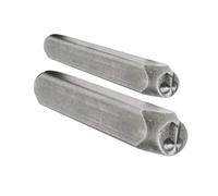 Lot de 2 tampons tendance en acier robuste en forme de croix 3 mm pour la fabrication de bijoux et projets en cuir