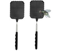 Lot de 2 tapettes à insectes 75 cm tapette à mouches télescopique extensible attrape-mouches attrape-insecte protection contre les insectes, mouches, moustiques, guêpes