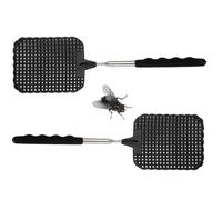 Lot de 2 tapettes à mouches XXL 75 cm extensibles - Tapette à insectes avec télescope pour mouches et insectes - Attrape-mouches et attrape-insectes comme protection contre les mouches